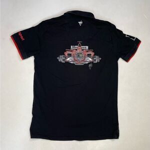 Giorgio Piola Formula 1 Monza 2003 Polo Shirt Men Medium Black Short Sleeve